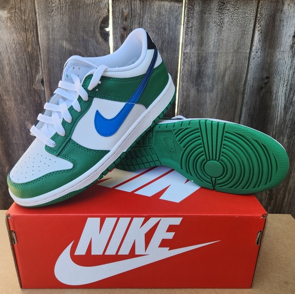Nike Shoes - Nike Dunk Low Malachite/Black/White/Photo Blue 6Y Women's 7.5